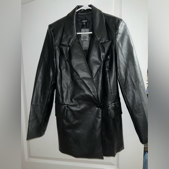 Leather Blazer Jacket - Picture 1 of 4
